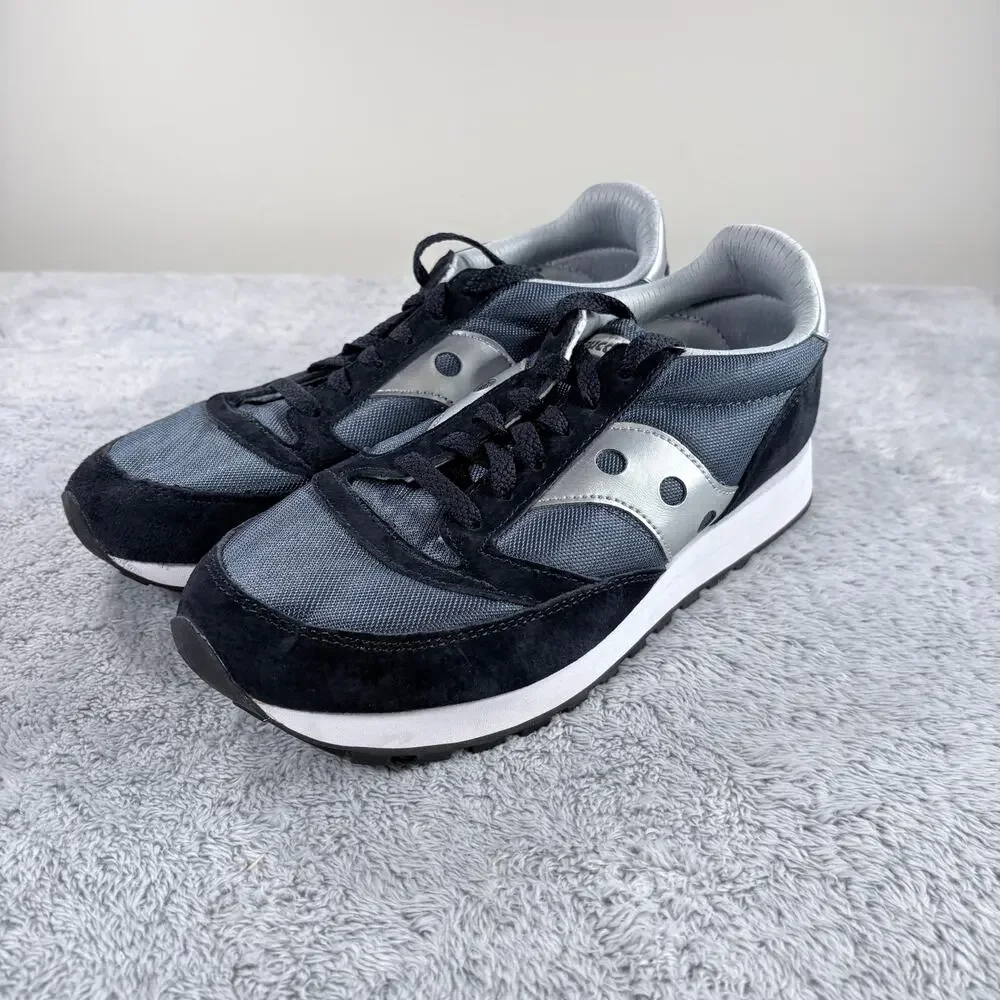Saucony Jazz Unisex Sneakers‎ Blue and Silver Size 9 M / 10.5 W. EUC